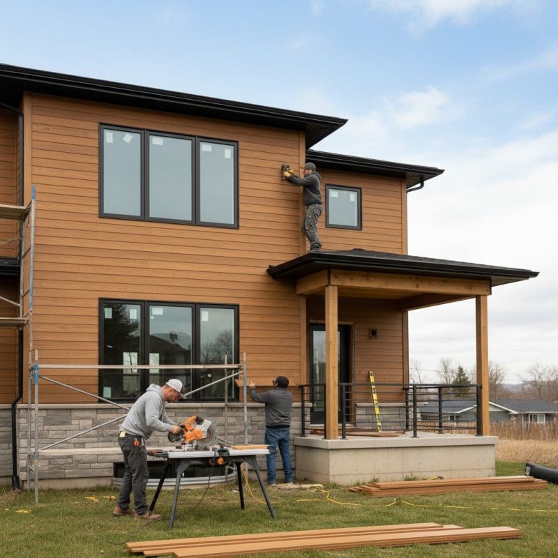 Hardwood Siding Installation detail